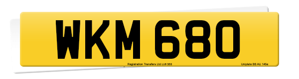 Registration number WKM 680